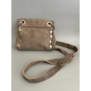 Hammitt Los Angeles Cross Body Bag Grey with Silver Hardware 8x8